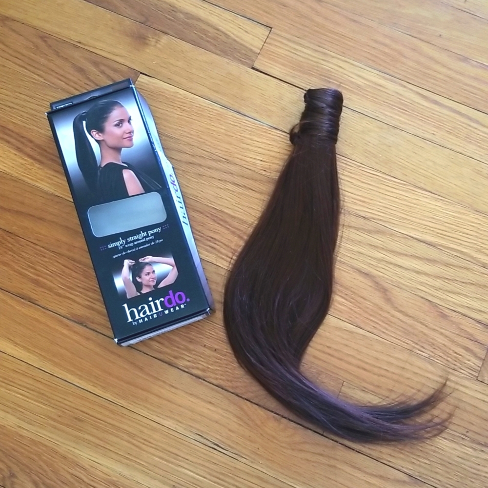 Hairdo by Hairuwear Simply Straight Pony 18" dark copper